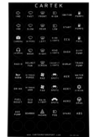 CARTEK Power Distribution Panel Labels (Retro)